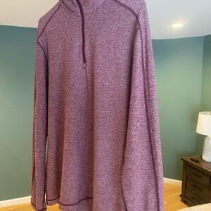 Lululemon Maroon Quarter-Zip Pullover XL